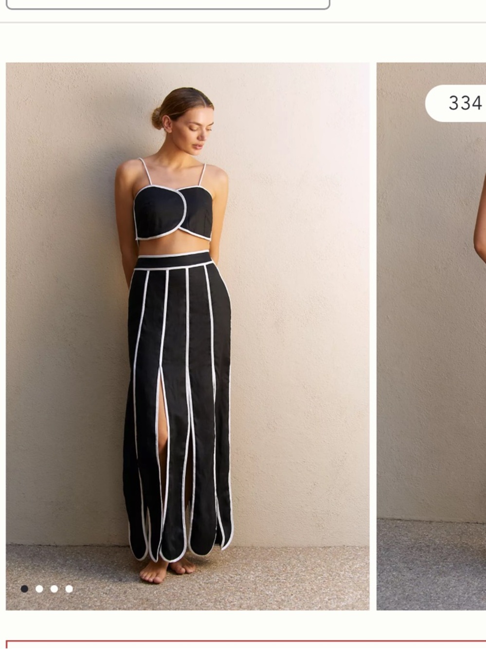 Azulu cetina maxi skirt and top set NWOT